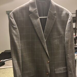 Ralph Lauren Gray-Brown Windowpane Sport Coat